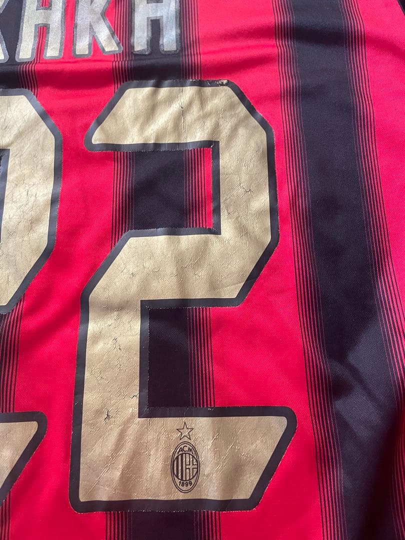 セリエAアディダスacミランカカ選手04 05ホームサッカーユニフォームCL