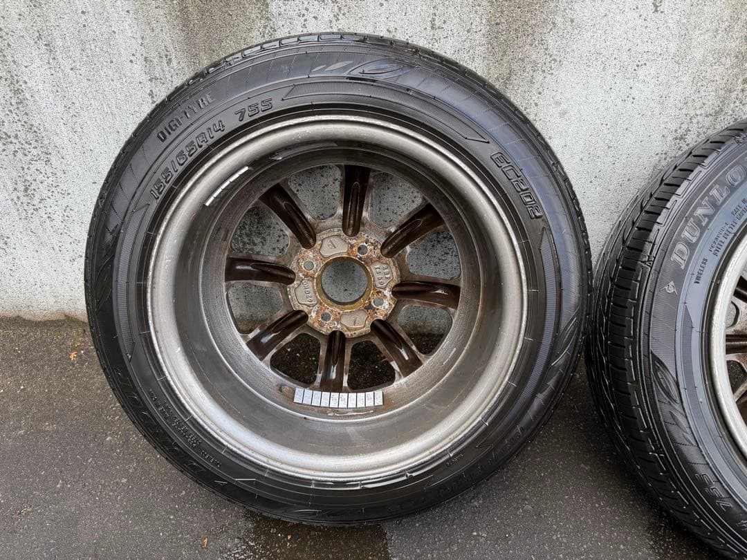 ①必ず4本での購入でお願いします RSワタナベ 14インチ　ホイールセット