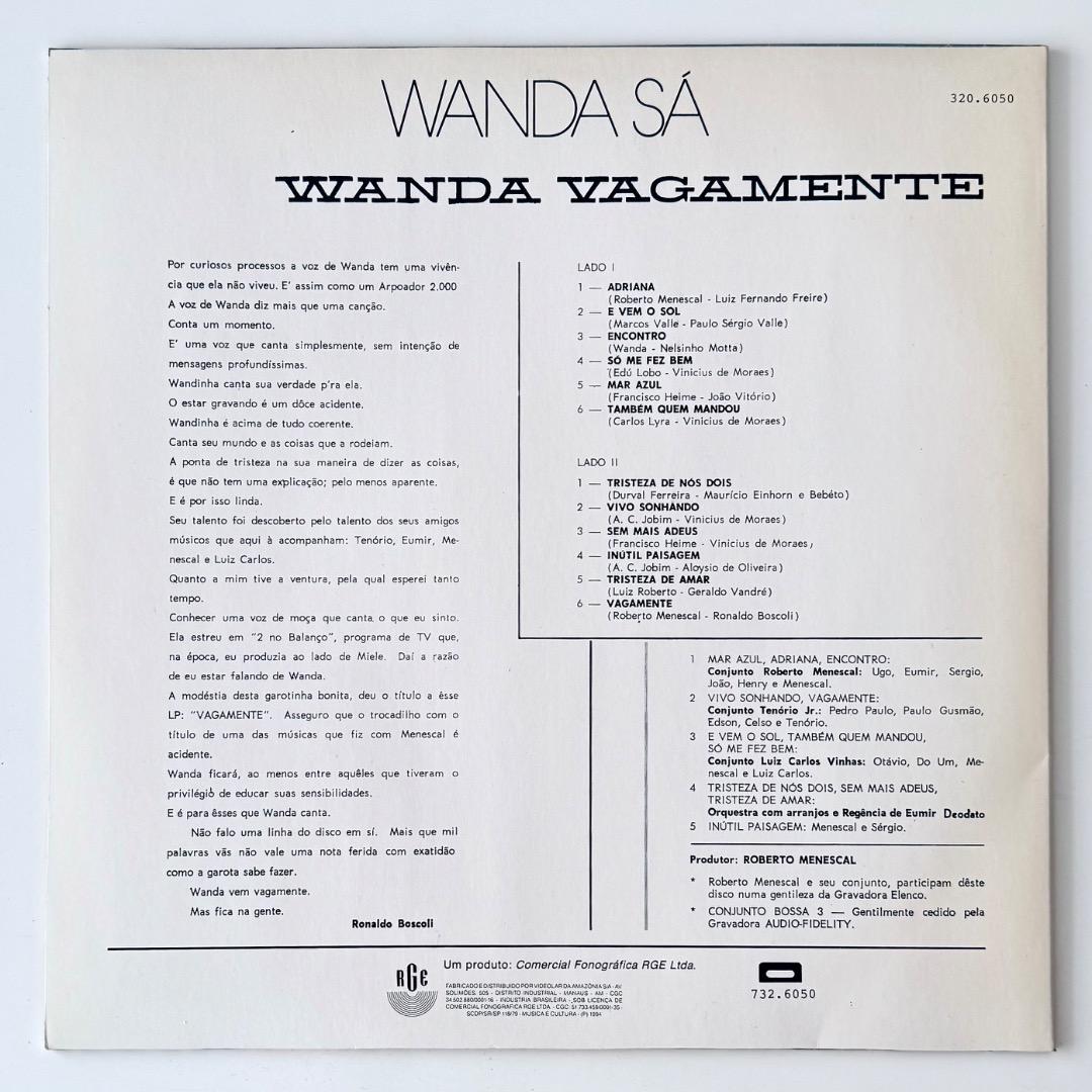 Wanda Sá Wanda Vagamente 1994年 ブラジル盤