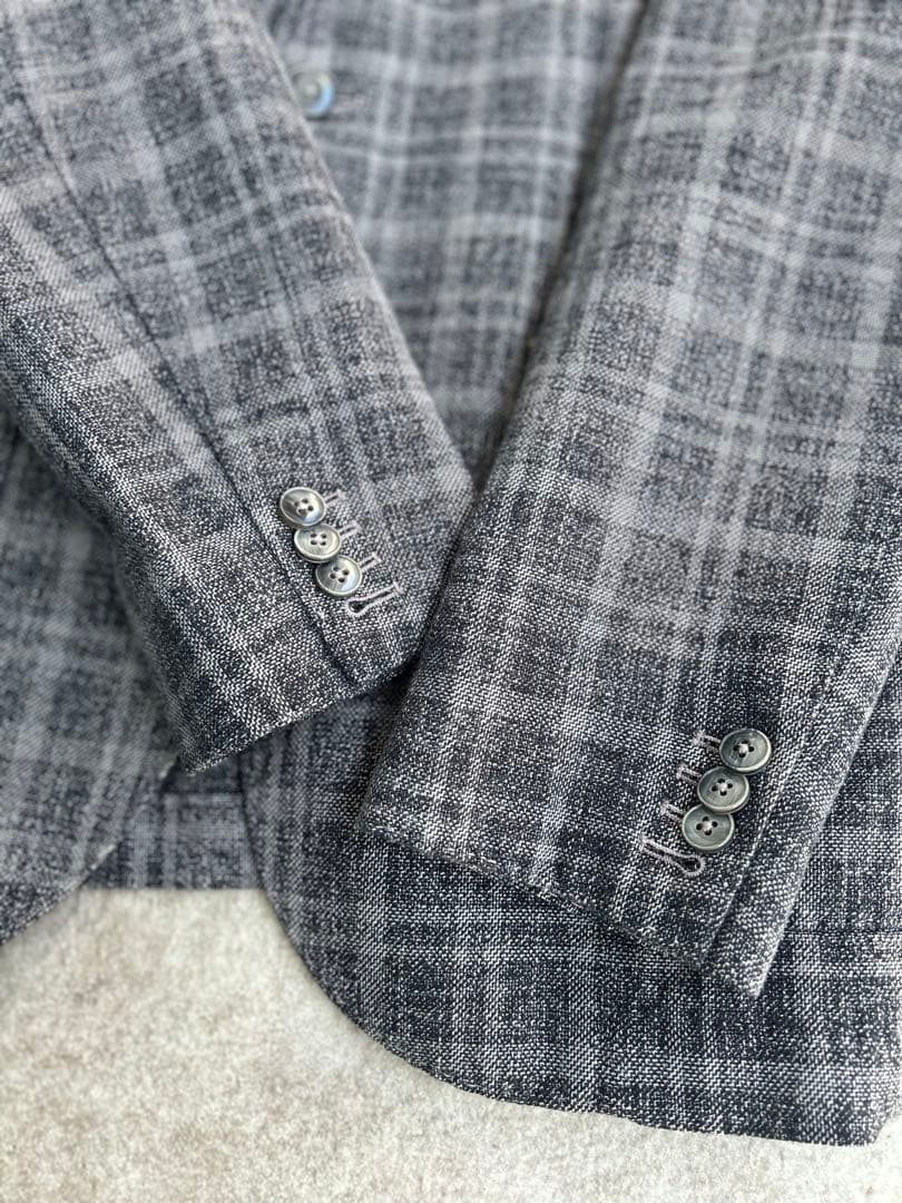 【美品】L.B.M.1911チェック柄 チャコール 50R（L）