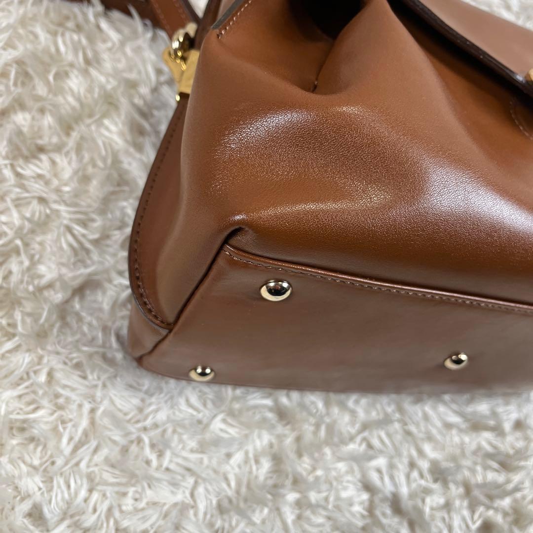 Her Schedule バースケジュール レザー ショルダーバッグ ブラウン