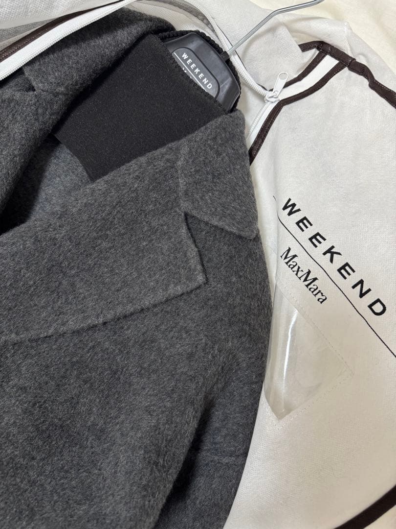 WEEKEND MaxMara グレーウールコート