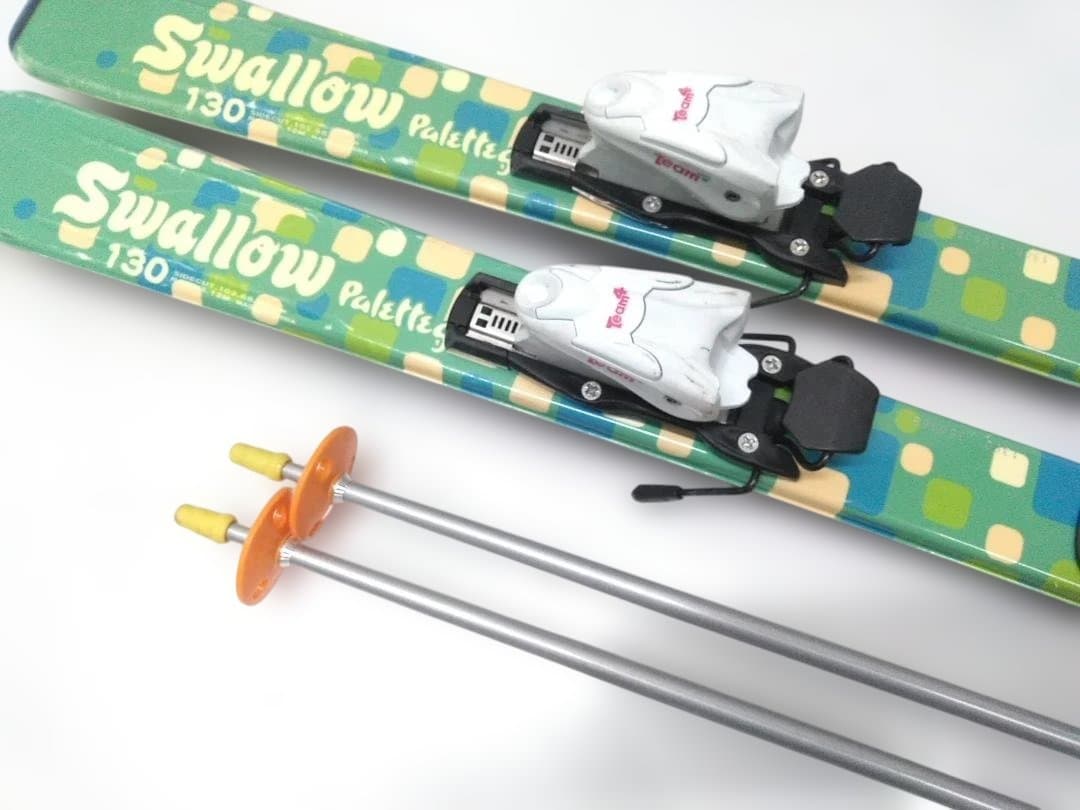 ジュニアスキー4点セット スワロー パレットガール 130cm ブーツ22cm
