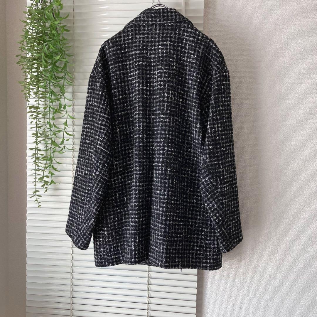 【美品】FRAMeWORK ツィードダブルブレストジャケット コート