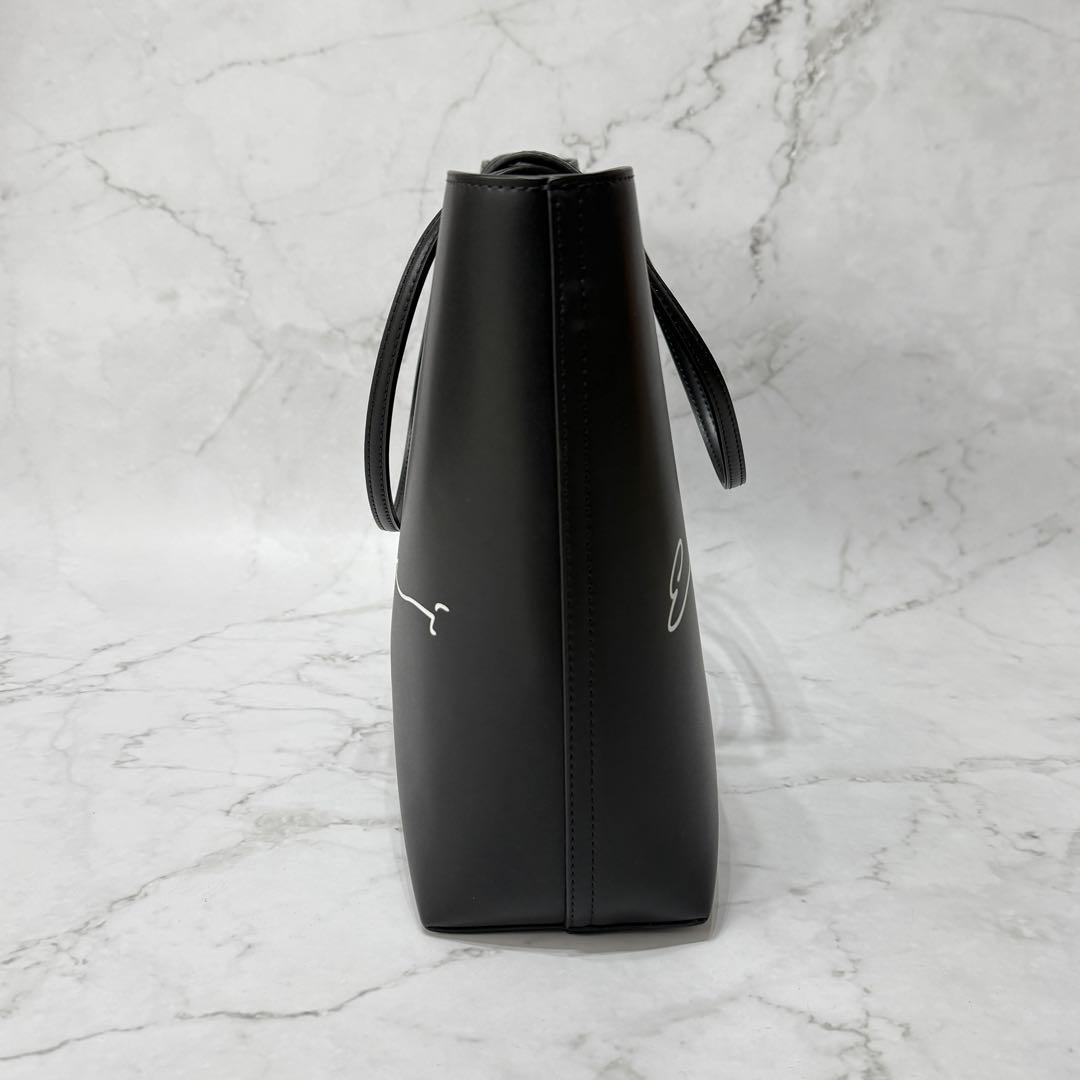 【美品】 EMPORIO ARMANI プリント ロゴ ポーチ付き トートバッグ