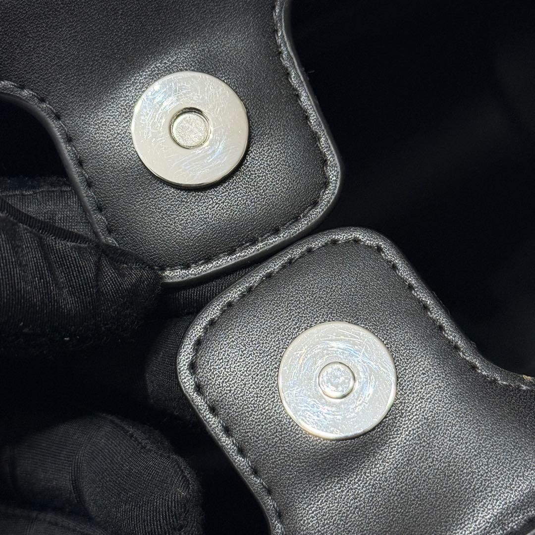 【美品】 EMPORIO ARMANI プリント ロゴ ポーチ付き トートバッグ