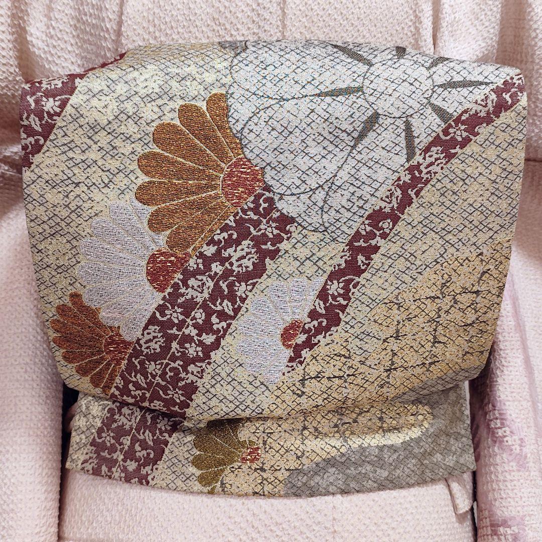 ❰6552❱ フルセット　訪問着　総絞り　袋帯　帯締め　帯揚げ　正絹　着物