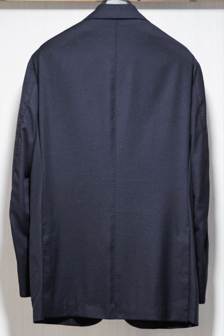 リングヂャケット製 Brilla ロロピアーナ生地ネイビージャケット 定価11万