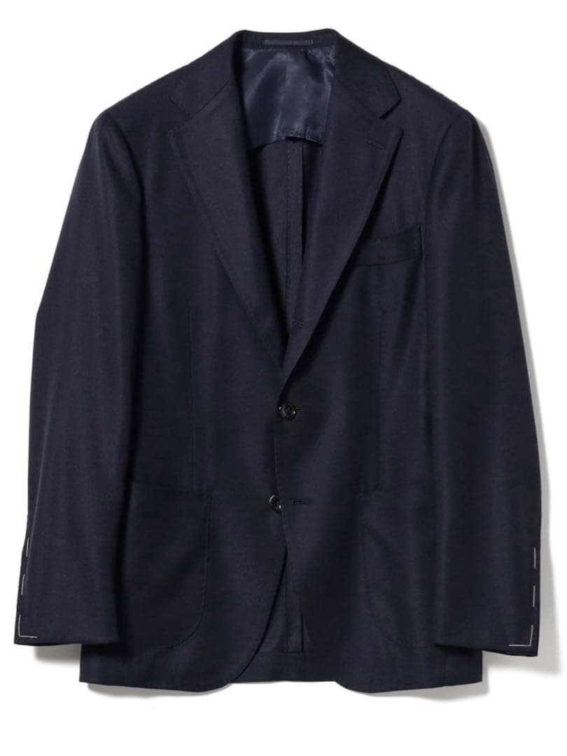 リングヂャケット製 Brilla ロロピアーナ生地ネイビージャケット 定価11万