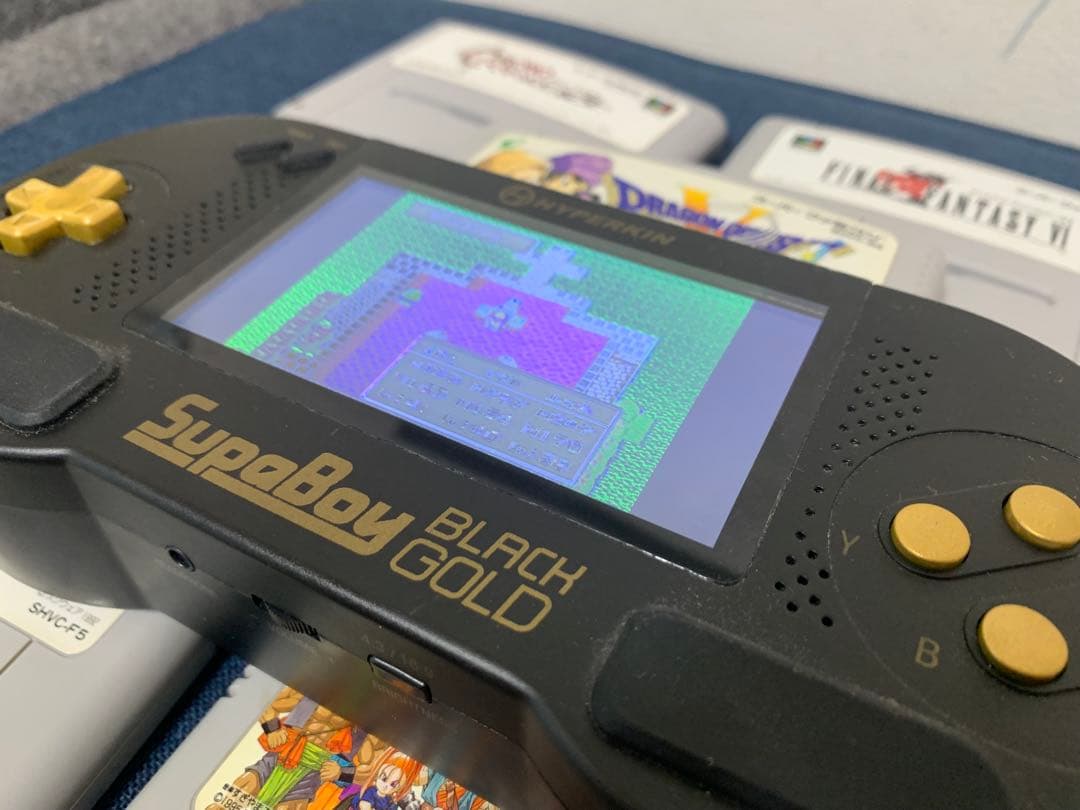 ソフト付SupaBoy Black Gold スーパーファミコン互換ゲーム機