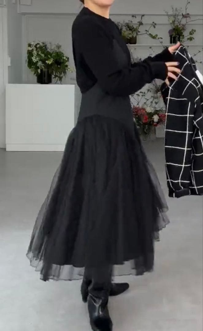 最終！shetokyo シートーキョー 極美品 Ophelia 0 黒　ワンピ