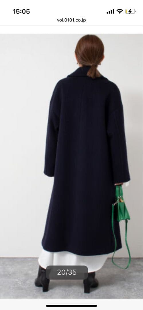 ノーリーズ　ＫＩＷＩ　ＬＡＭＢダブルチェスターコート