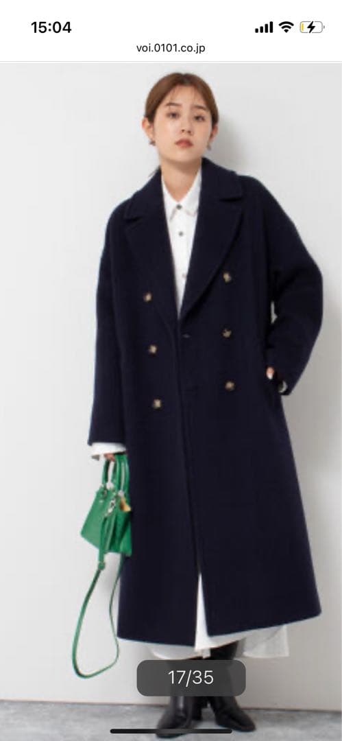 ノーリーズ　ＫＩＷＩ　ＬＡＭＢダブルチェスターコート