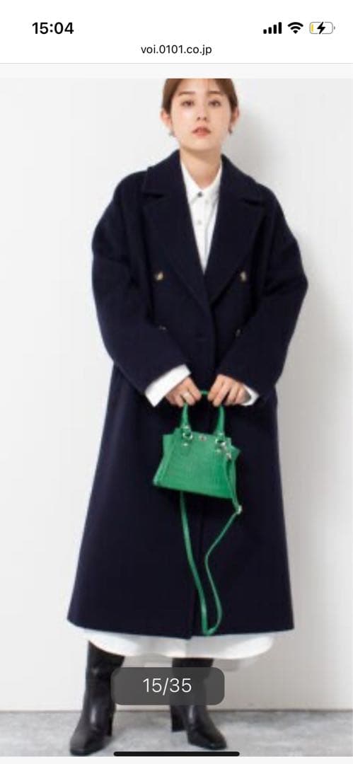 ノーリーズ　ＫＩＷＩ　ＬＡＭＢダブルチェスターコート