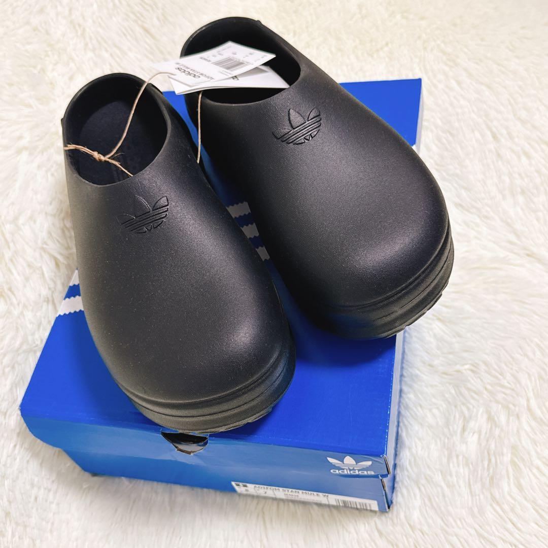 常田大希着用 アディフォーム スタンスミス ミュール ブラック 25.5センチ①