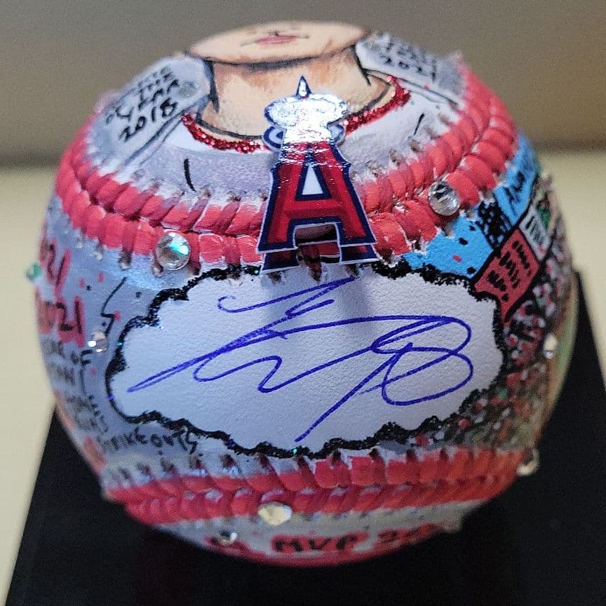 f*u様 #◆⚾大谷翔平選手直筆⚾×チャールズ・ファジーノ ハンドペイント完全受