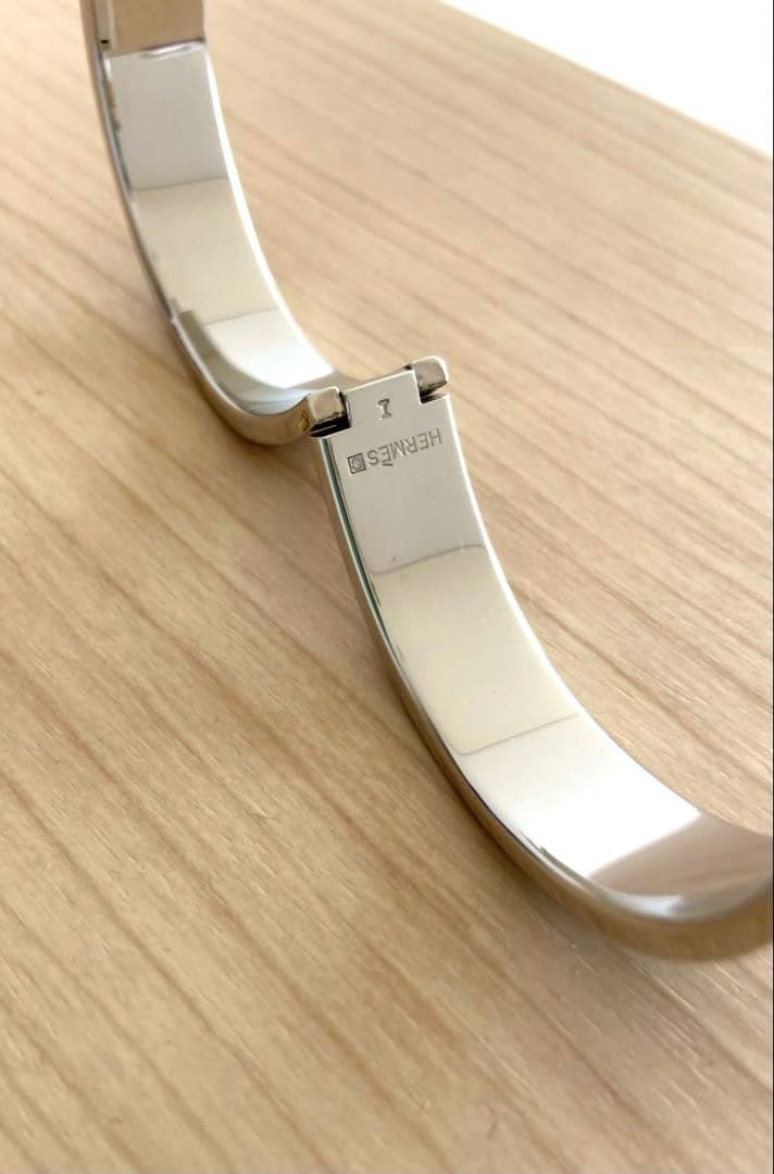 エルメス ブレスレット バングル クリックH ブラック シルバー HERMES