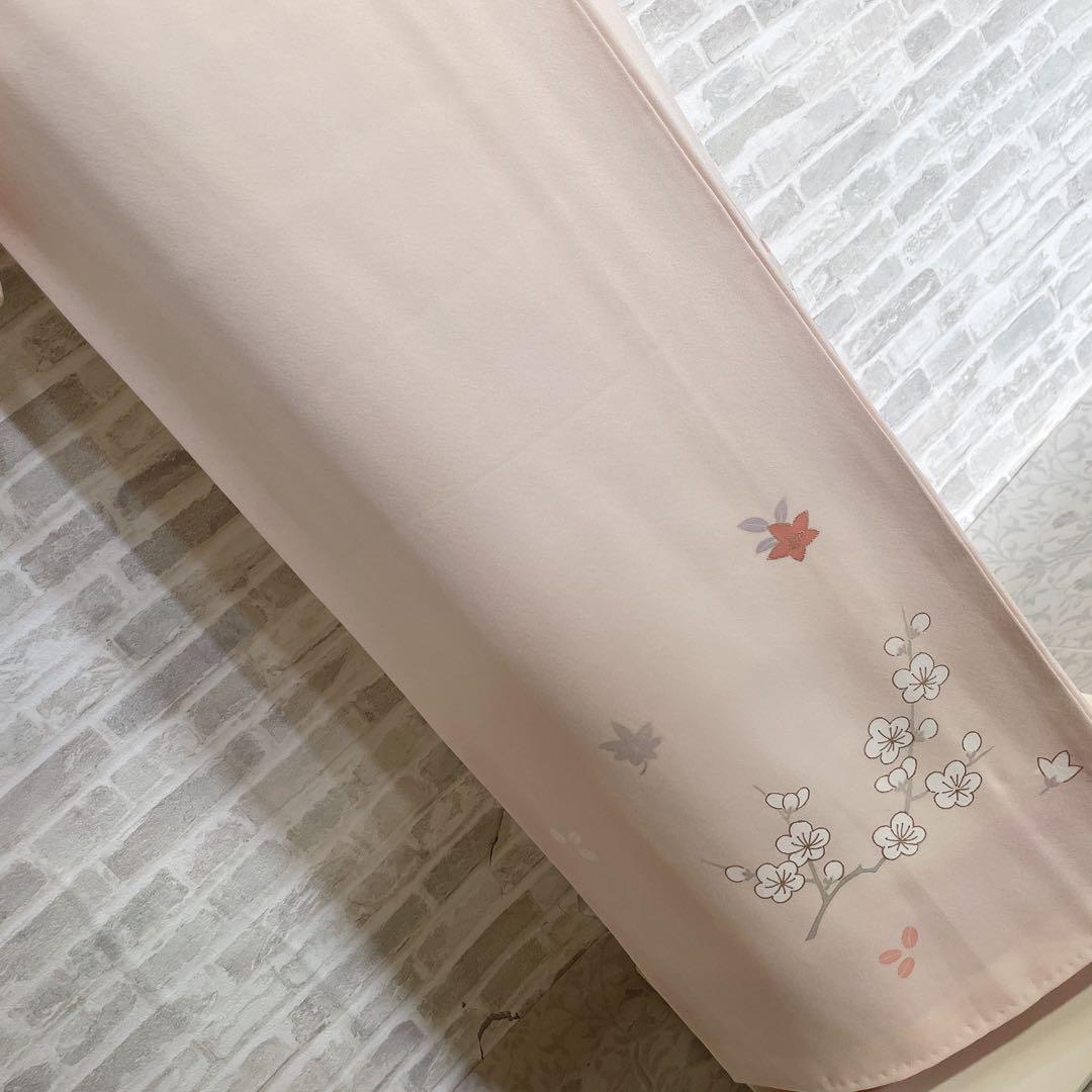 訪問着　フルセット　花籠　桜や花々　金彩加工　金駒刺繍　着物　Q5