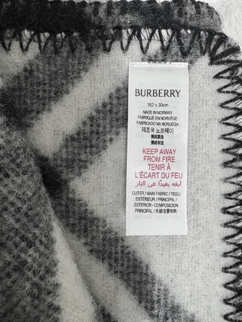BURBERRY チェック ウールマフラー