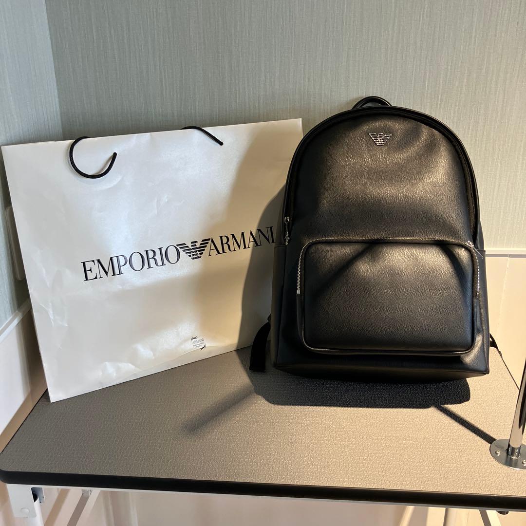 Emporio Armani 黒 バックパック