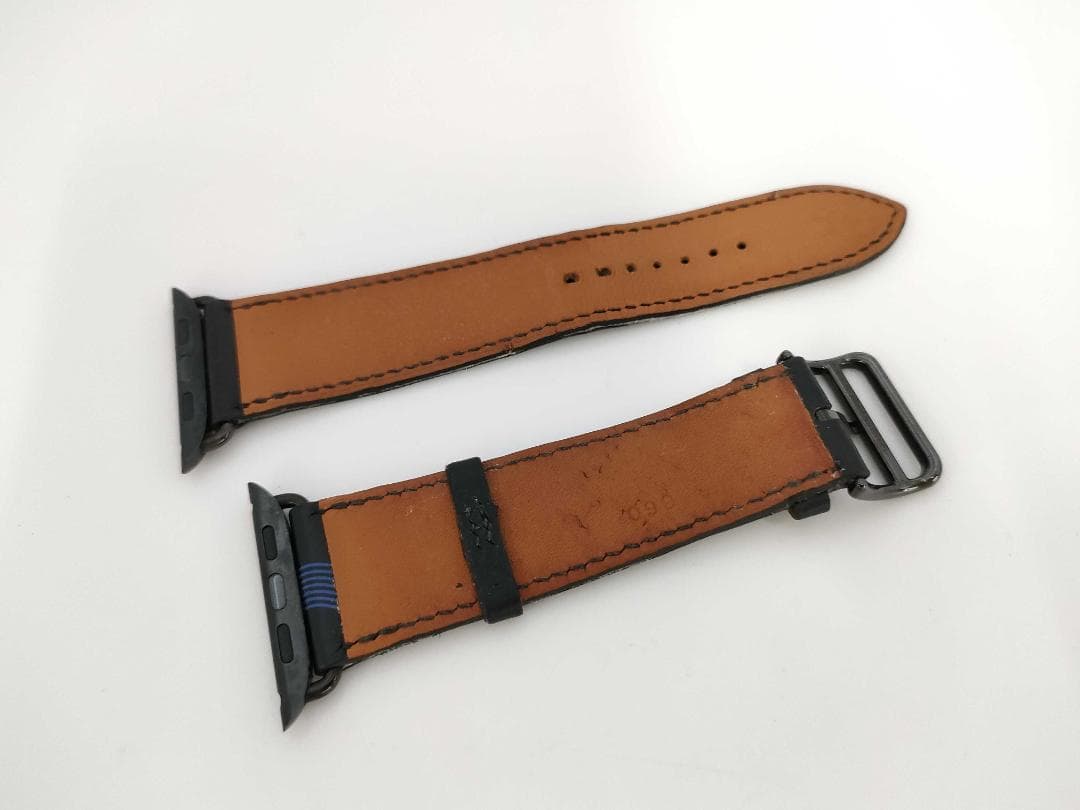 Apple Watch エルメス　サーキット　ブルー　ブラック　レザー 45mm