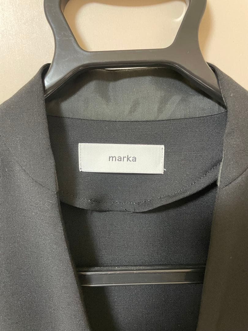 【匿名配送】marka ラペルレスジャケット ブラック サイズ1