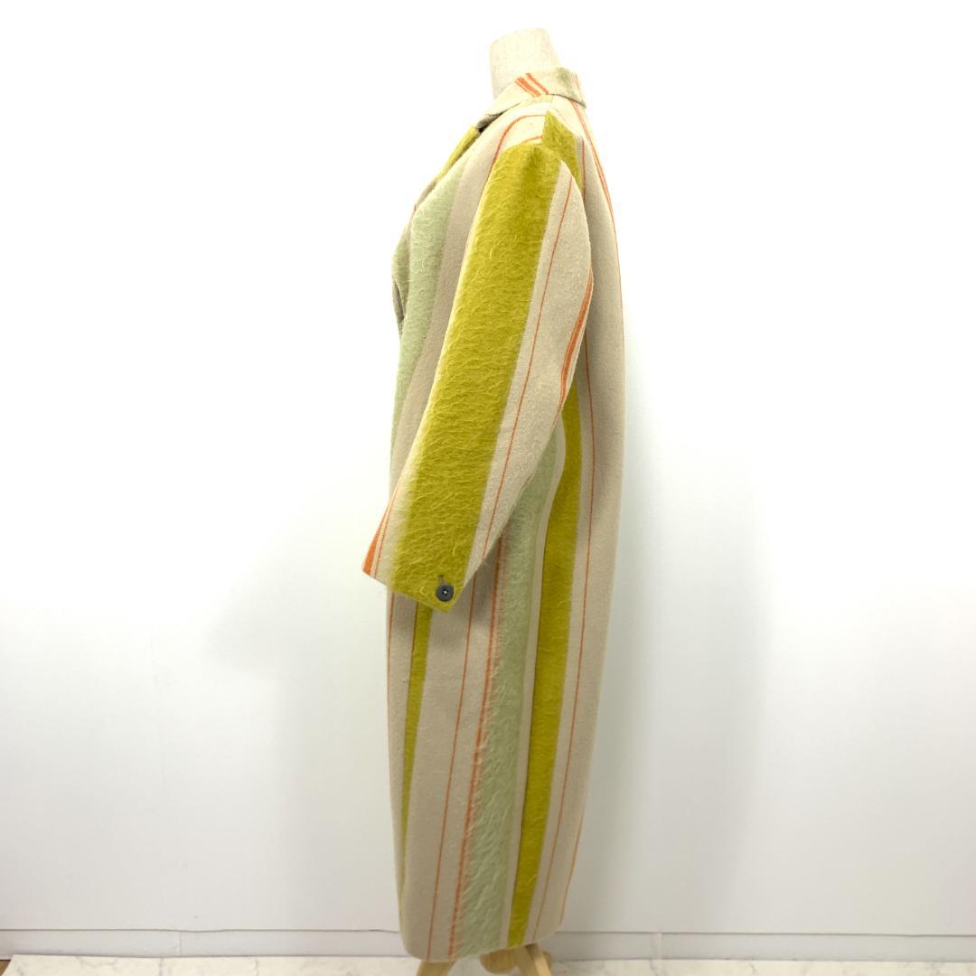 LA5003 IRENE アイレネ ロング ストライプコート ベージュ 36