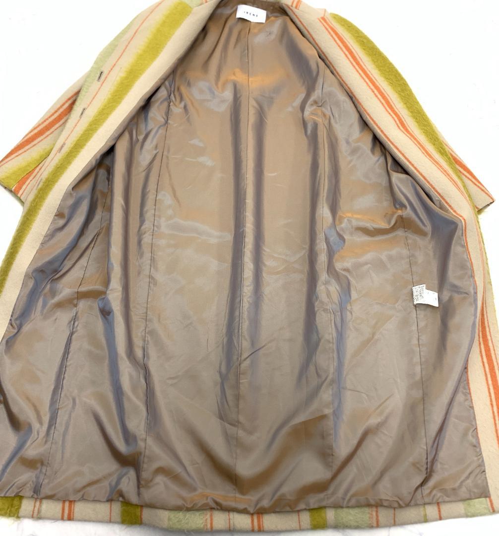 LA5003 IRENE アイレネ ロング ストライプコート ベージュ 36