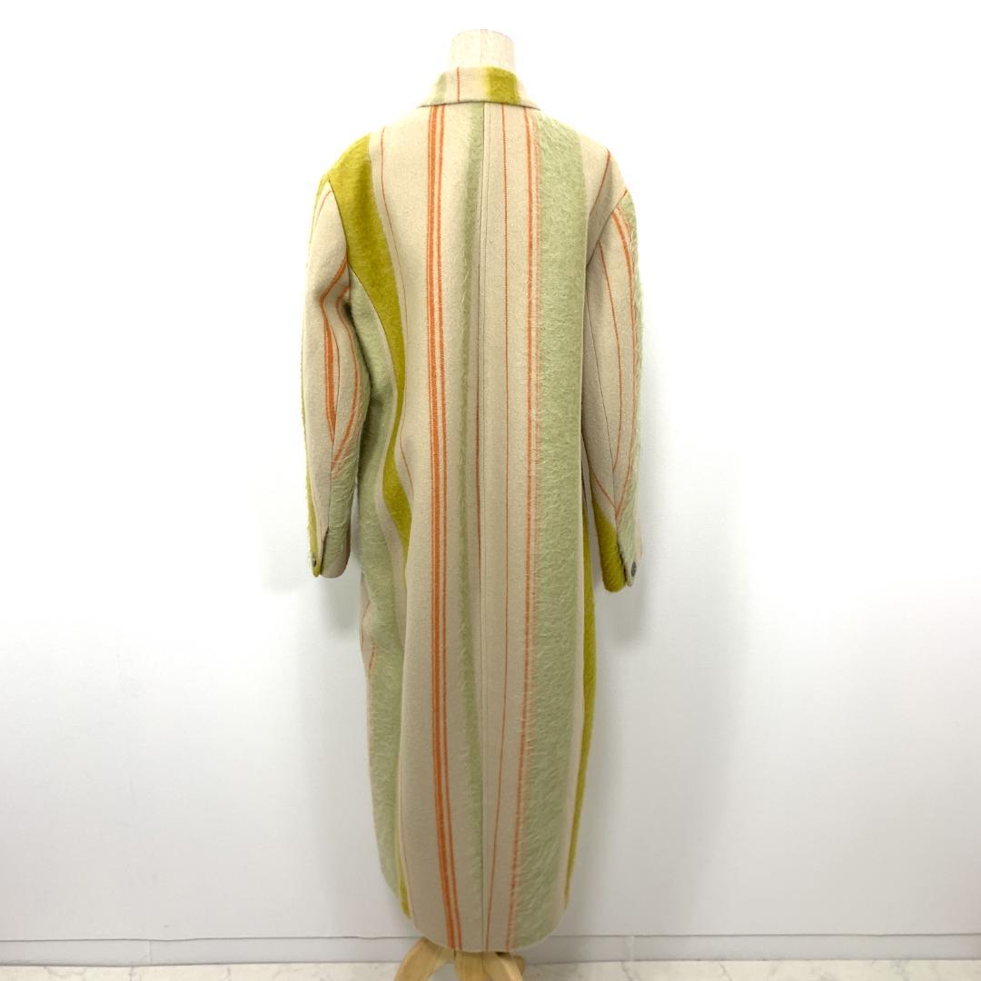 LA5003 IRENE アイレネ ロング ストライプコート ベージュ 36