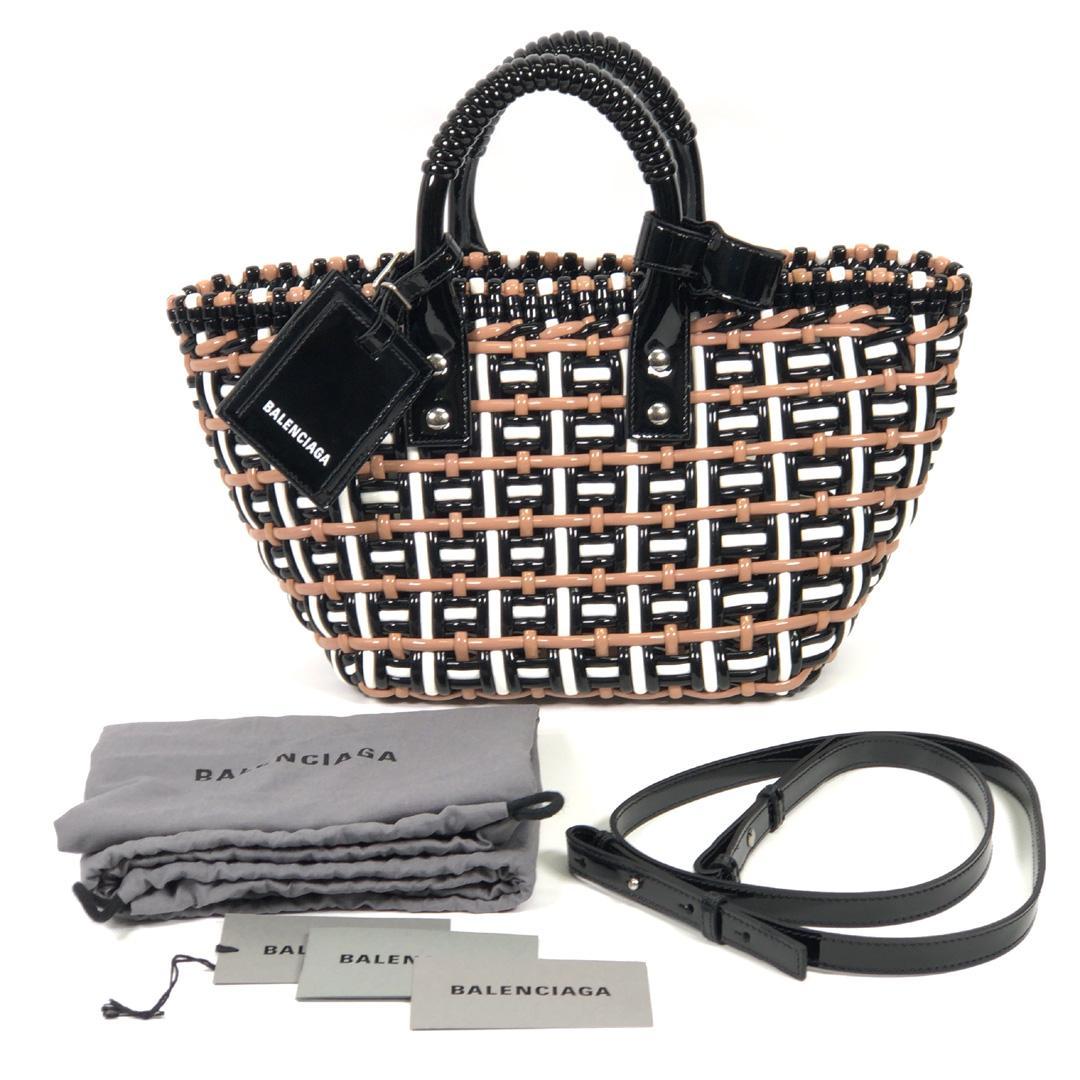 極美品 バレンシアガ　ビストロXS ストラップ付バスケット 671342