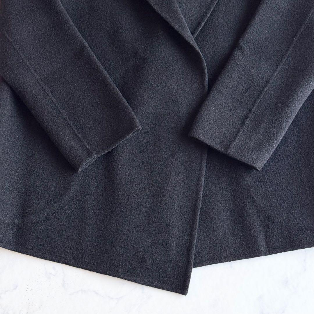 現行タグ 近年モデル セオリー カシミヤ混 ダブルフェイス ショールカラーコート