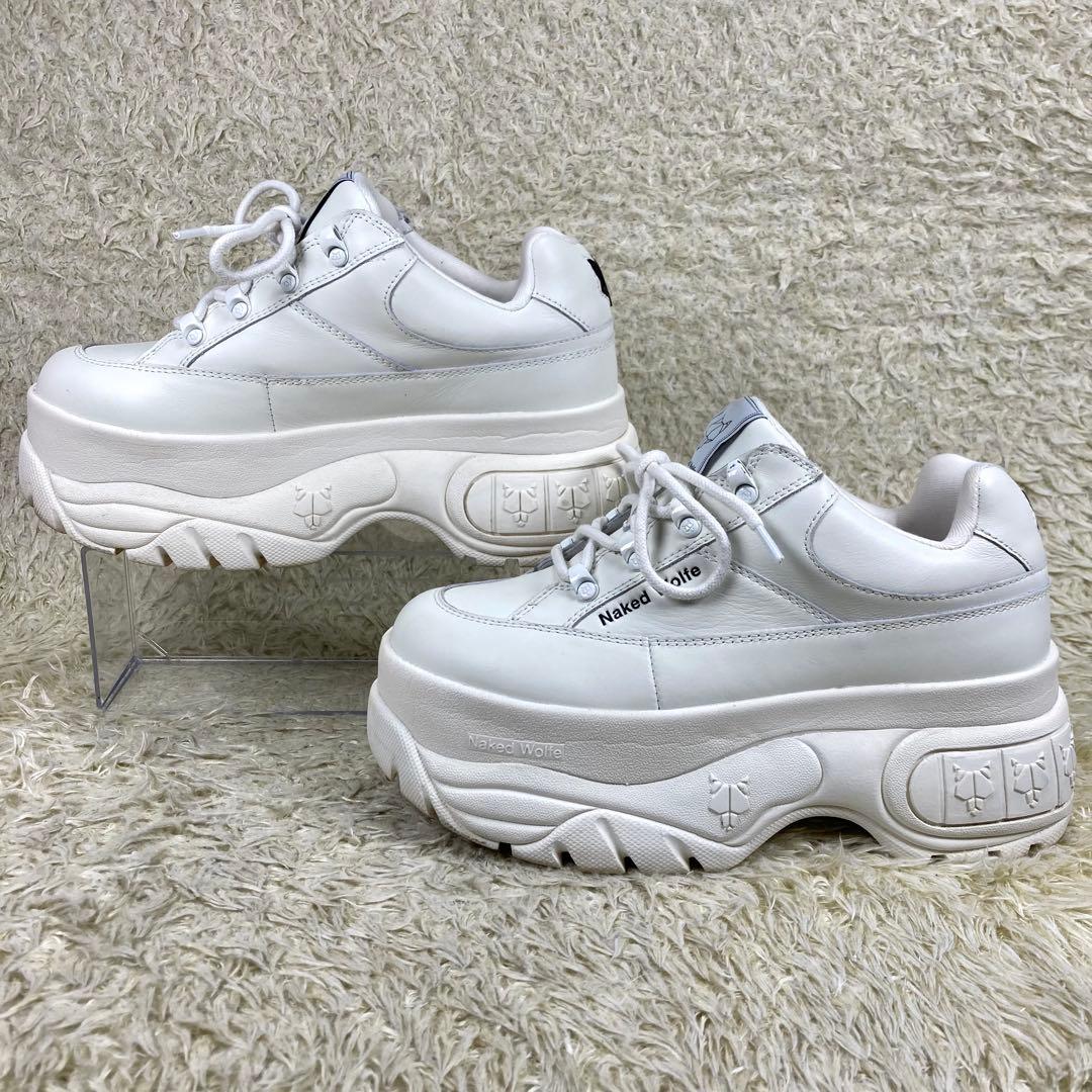『美品』Naked Wolfe レザー レースアップ スポーティ スニーカー