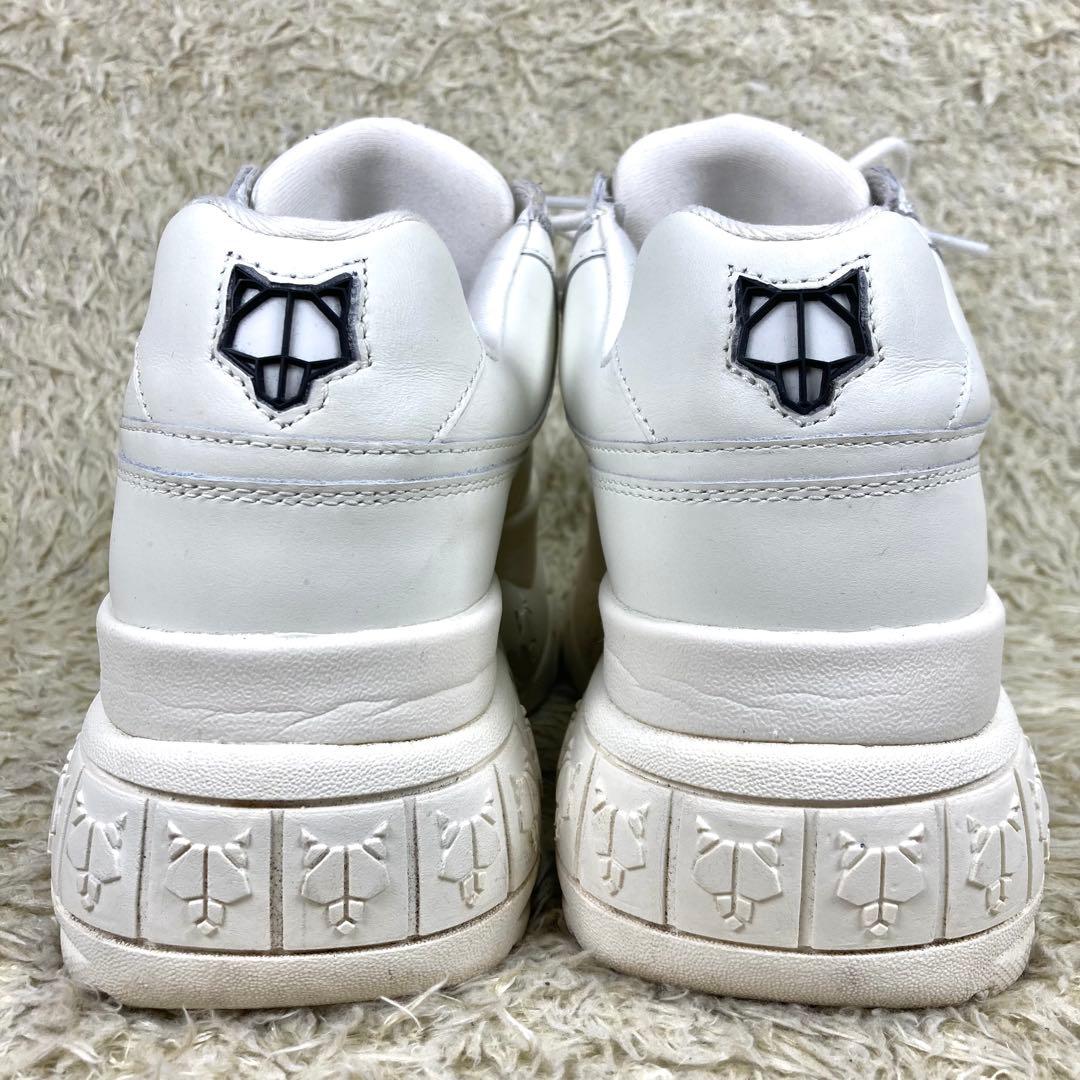 『美品』Naked Wolfe レザー レースアップ スポーティ スニーカー