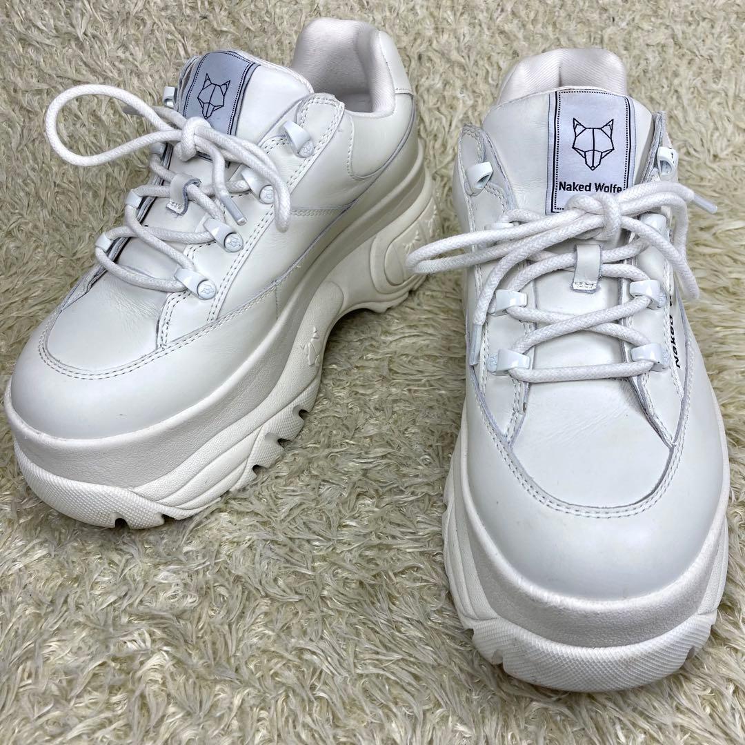 『美品』Naked Wolfe レザー レースアップ スポーティ スニーカー