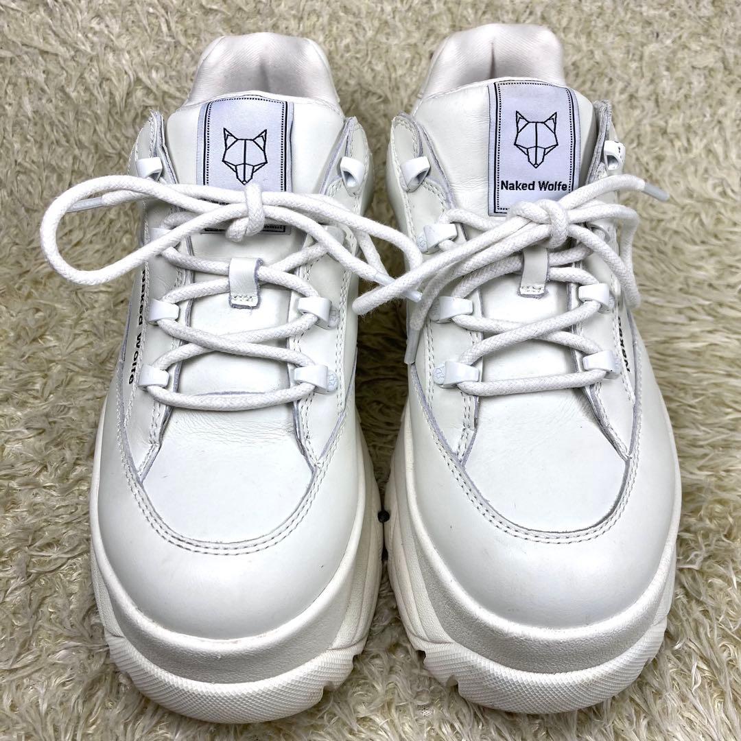 『美品』Naked Wolfe レザー レースアップ スポーティ スニーカー