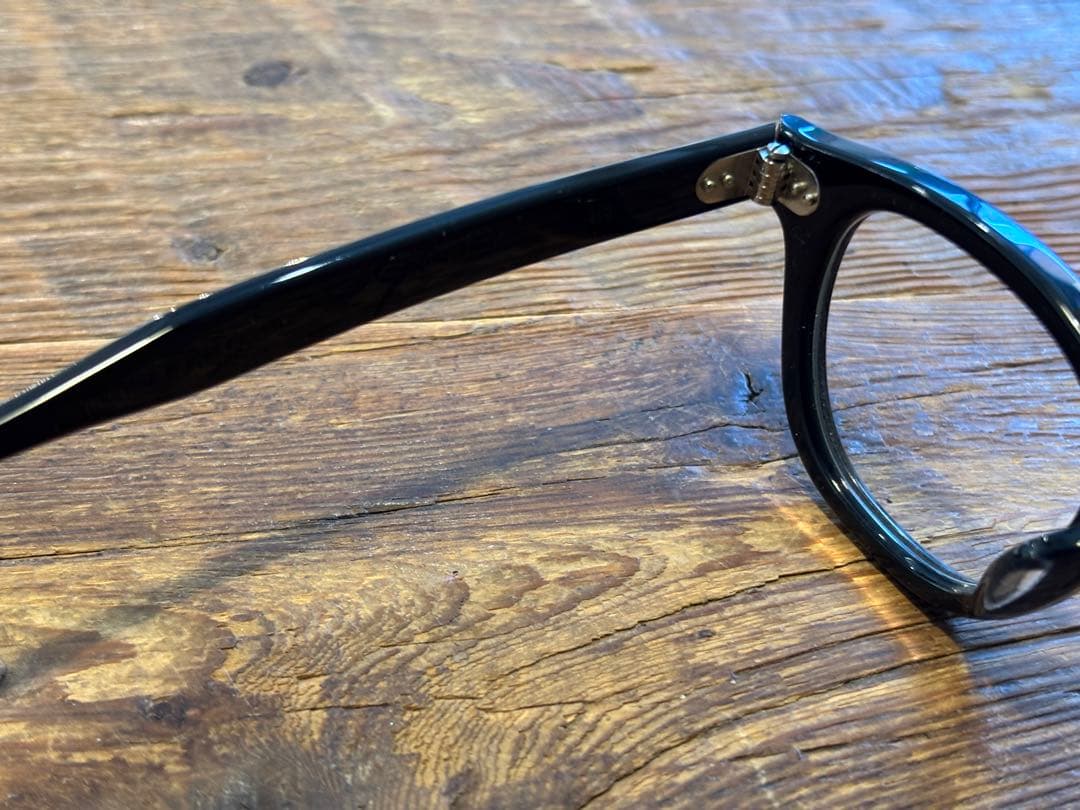 JULIUS TART OPTICAL AR ブラックメガネ ケース付き