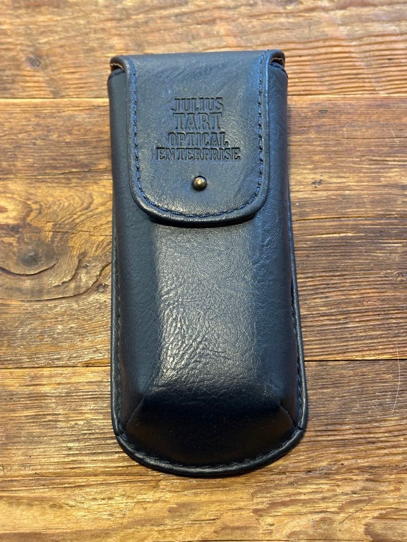 JULIUS TART OPTICAL AR ブラックメガネ ケース付き