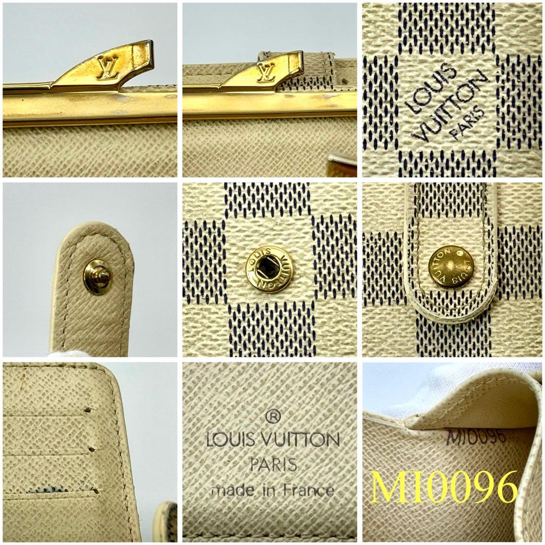 【新型美品】 ルイヴィトン ダミエアズール ポルトフォイユ ヴィエノワ がま口