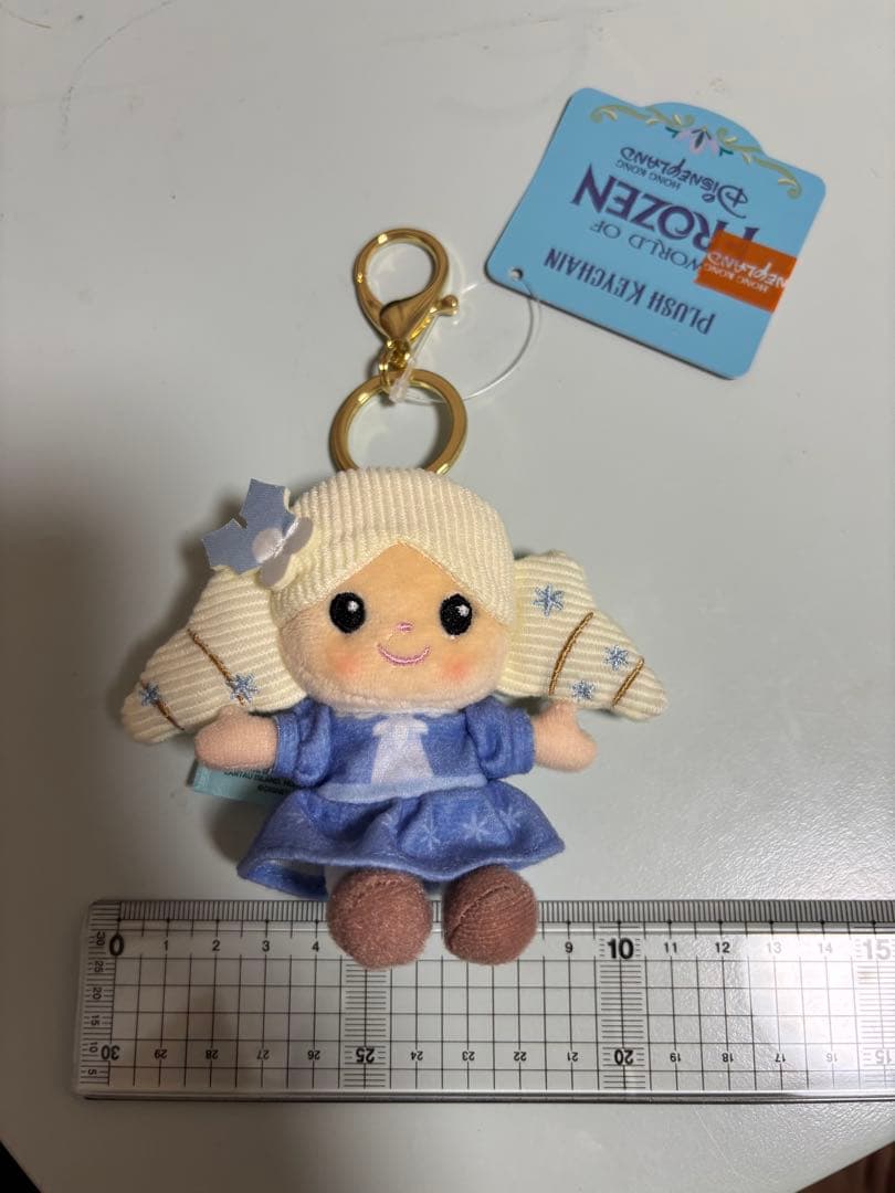 香港ディズニー アナ エルサ ぬいぐるみキーチェーン アナ雪 クリスマス