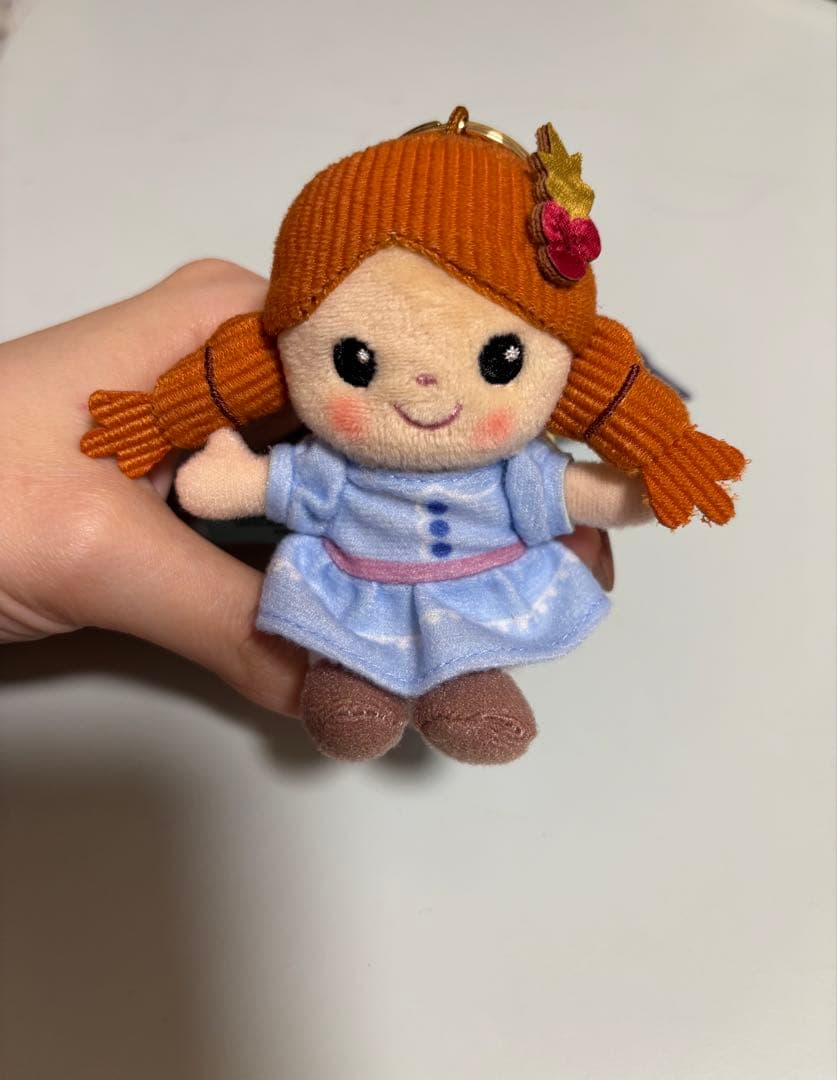 香港ディズニー アナ エルサ ぬいぐるみキーチェーン アナ雪 クリスマス
