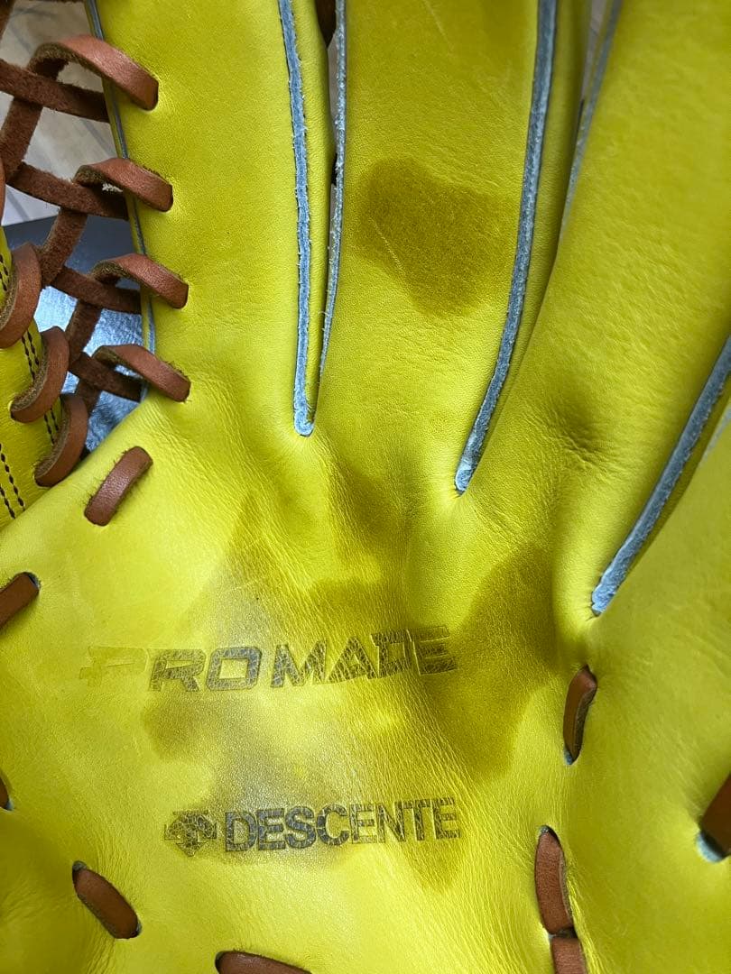 イエロー Ibaraki 硬式野球グローブ