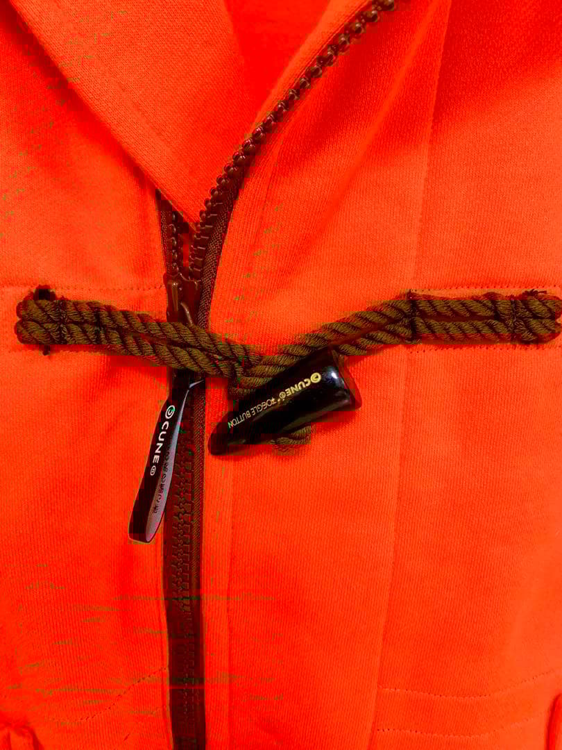 【一点モノ】オレンジ ダッフルコート ウサギロゴ付き【サンプル品レア】cune