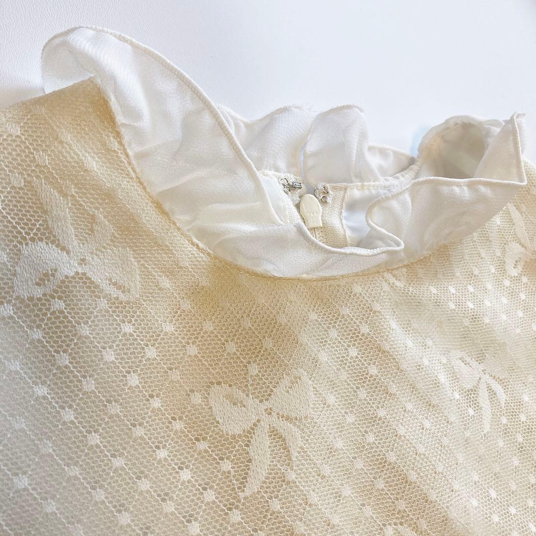 120size ホワイト×ネイビー 入学 卒園 発表会 フォーマル