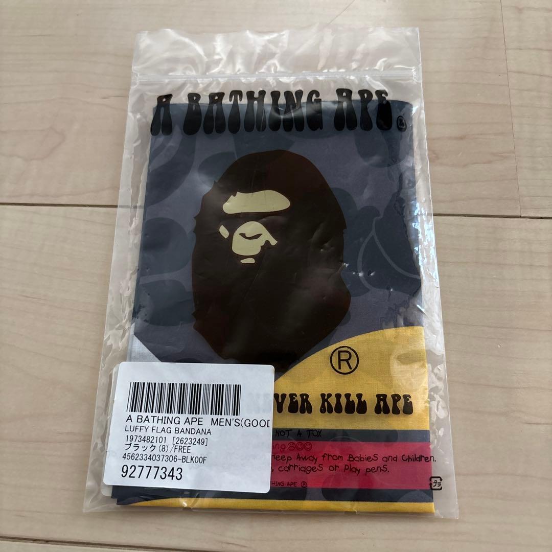APE ONE PIECE コラボ　ハンカチ　バンダナ