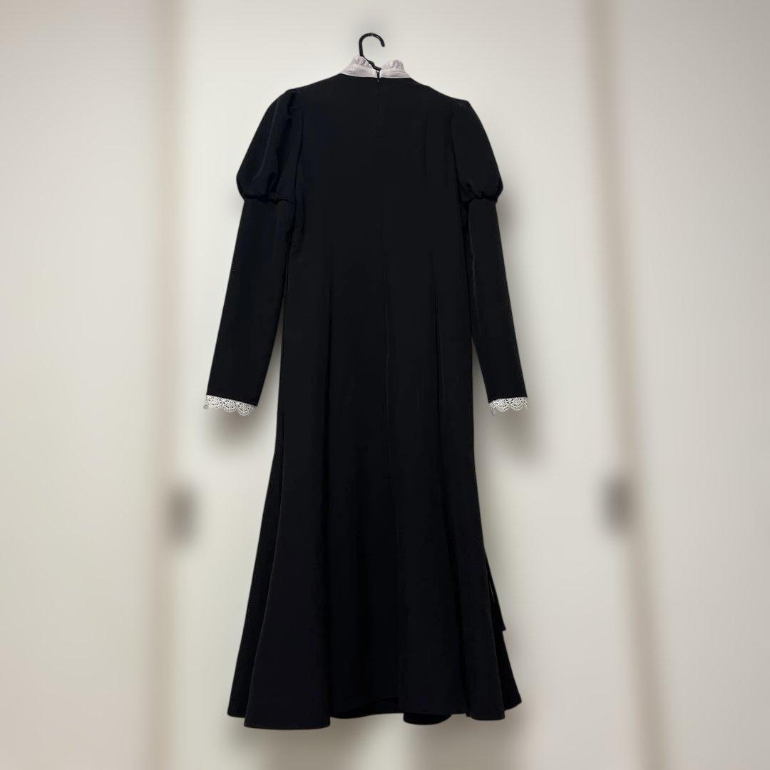 Rosé Muse lace maid style dress black S