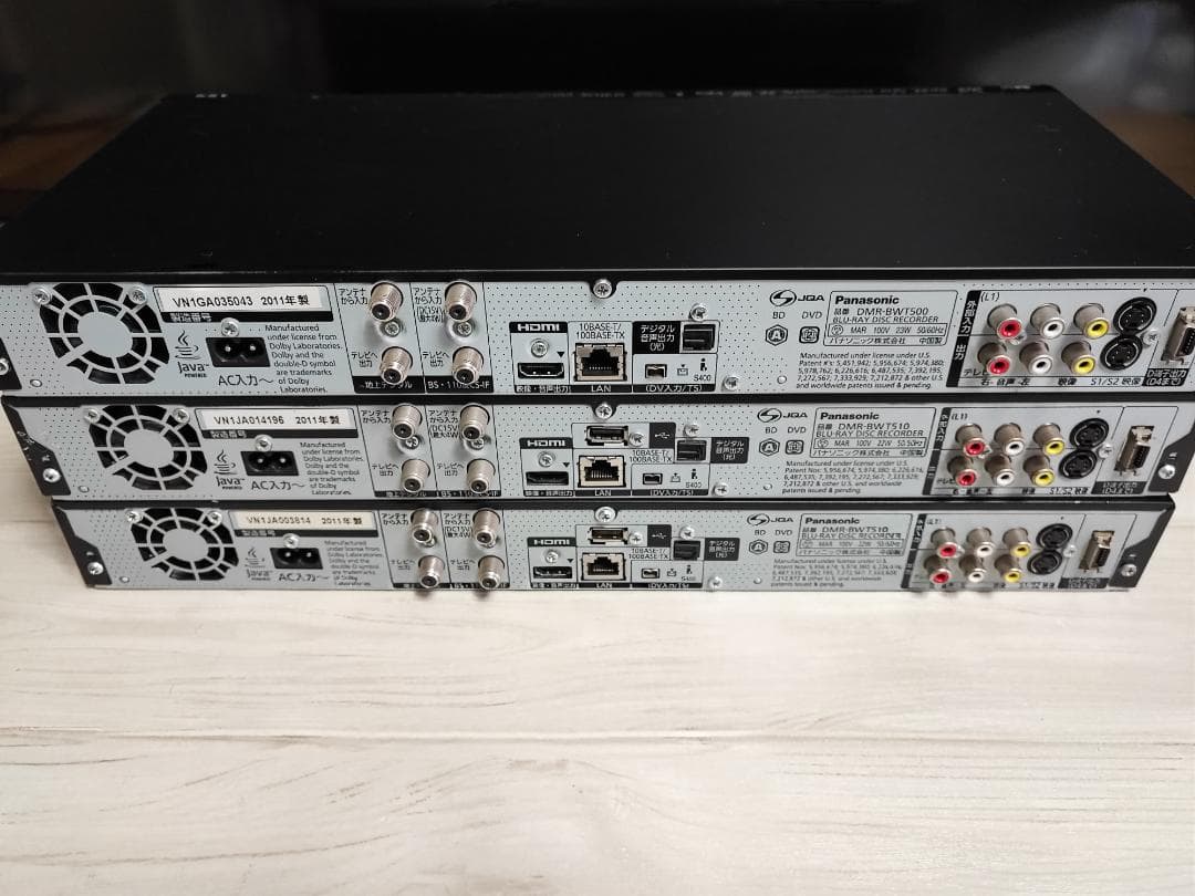 Panasonic ブルーレイレコーダー DMR-BWT510/500