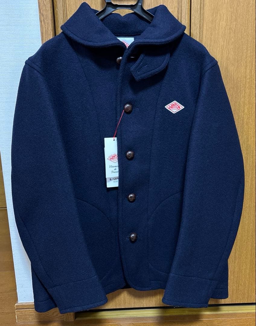 【新品】ダントン　WOOL PILE ROUND COLLAR JACKET