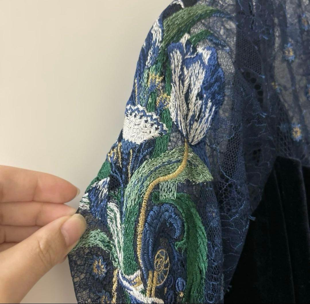 mame ベロアワンピース