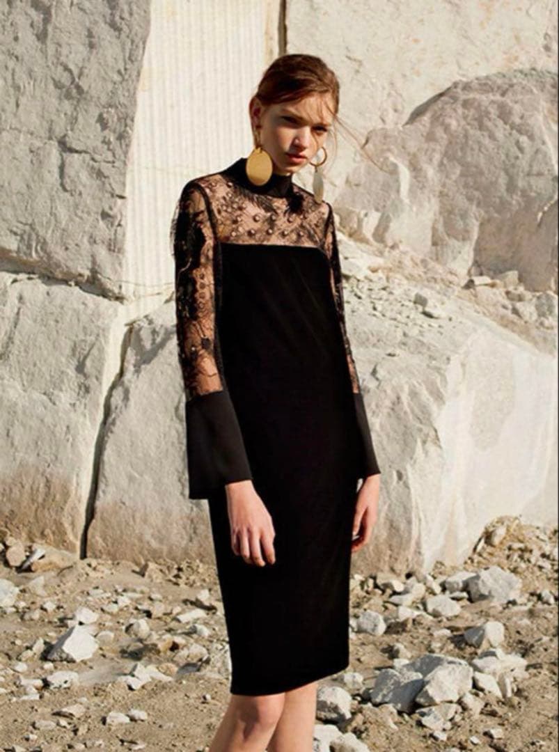 mame ベロアワンピース