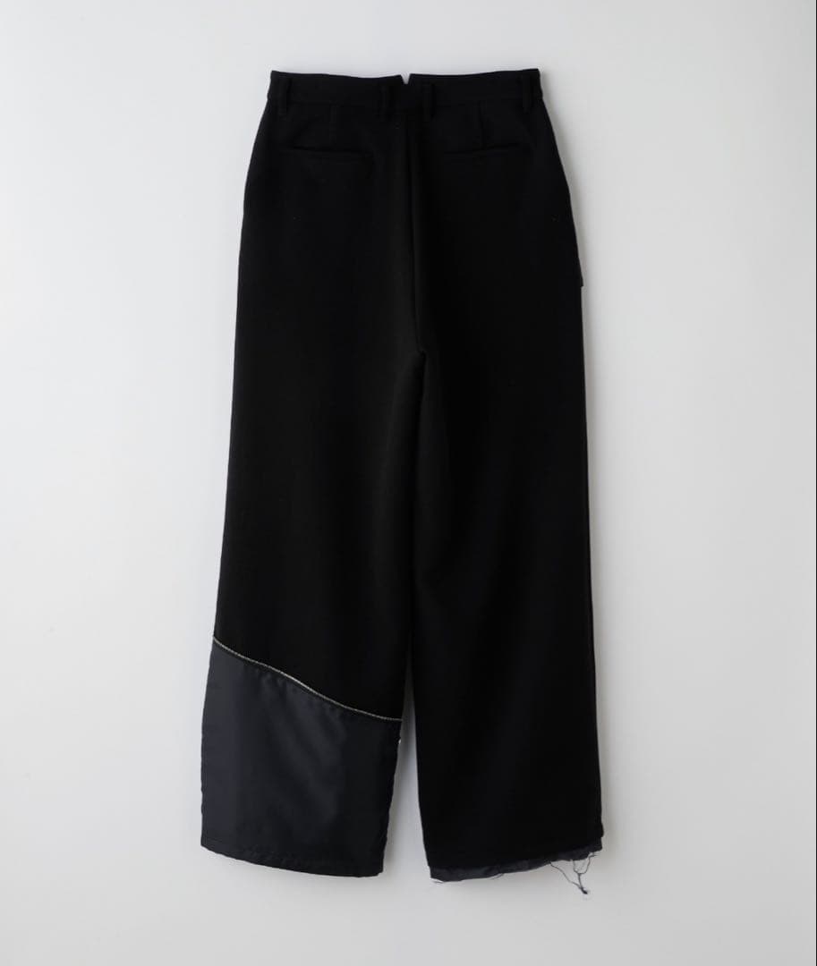 【12月限定大幅値下げGRANCY】 リバースレイヤードスラックスブラックL